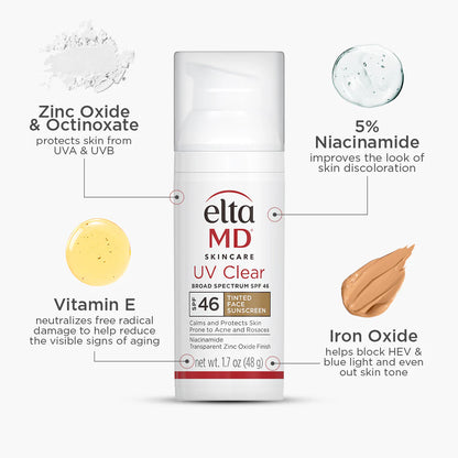 EltaMD UV Clear Tinted Broad-Spectrum SPF 46